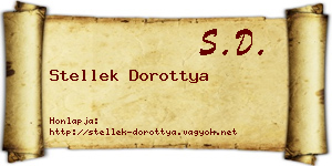 Stellek Dorottya névjegykártya